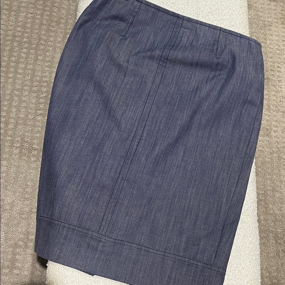 Trina Turk Classic Blue Pencil Skirt
